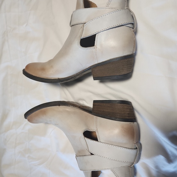 TODAY FINAL SALE DISC SHIP .. REAL LEATHER GREAT bootie real leather size 10 - Picture 3 of 12